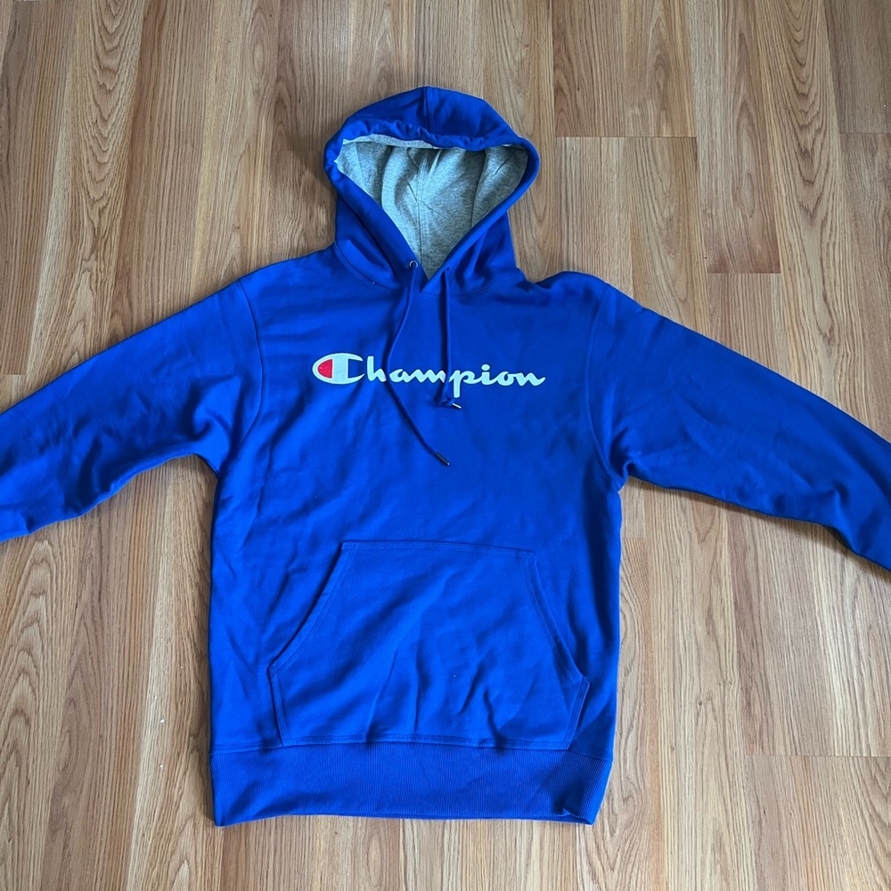 Royal blue champion hoodie